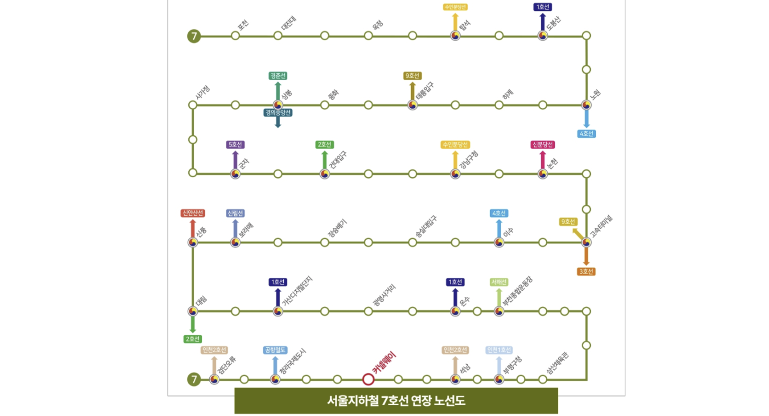 청라지구 광역 비전 인포그래픽 — 공항·항만·서울축